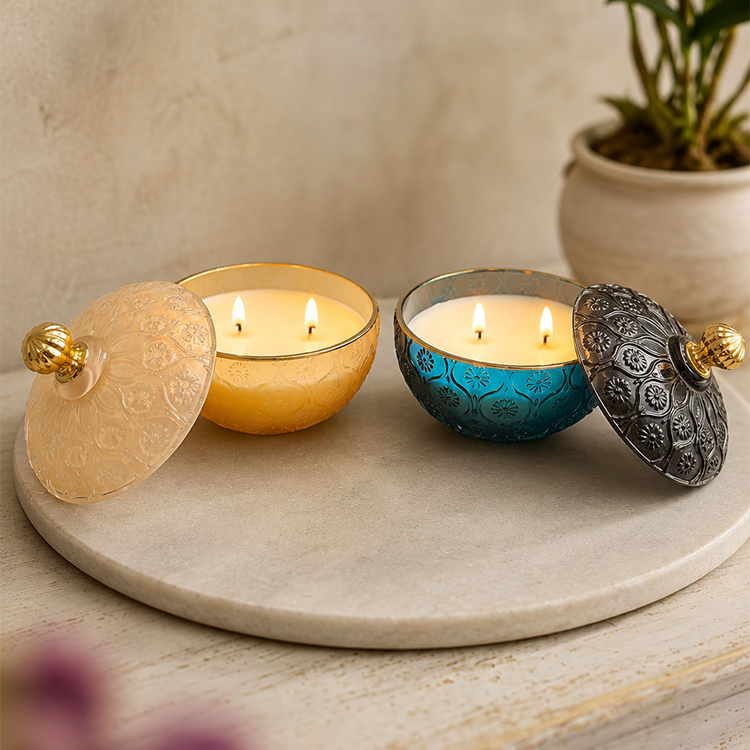Iced Americano Home Decorative Aroma  Candle Glass Vessel