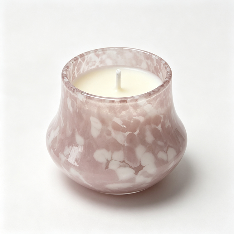 Smoky Vanilla Guaiacwood Spiced Floral Candle Glass