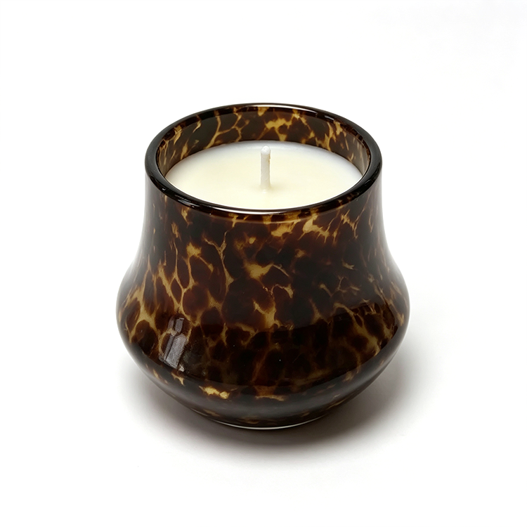 Smoky Vanilla Guaiacwood Spiced Floral Candle Glass