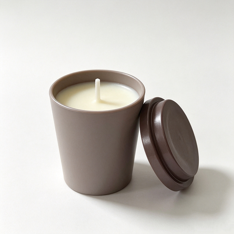 Arm-Scented Wooden Fragrance Glass Candle