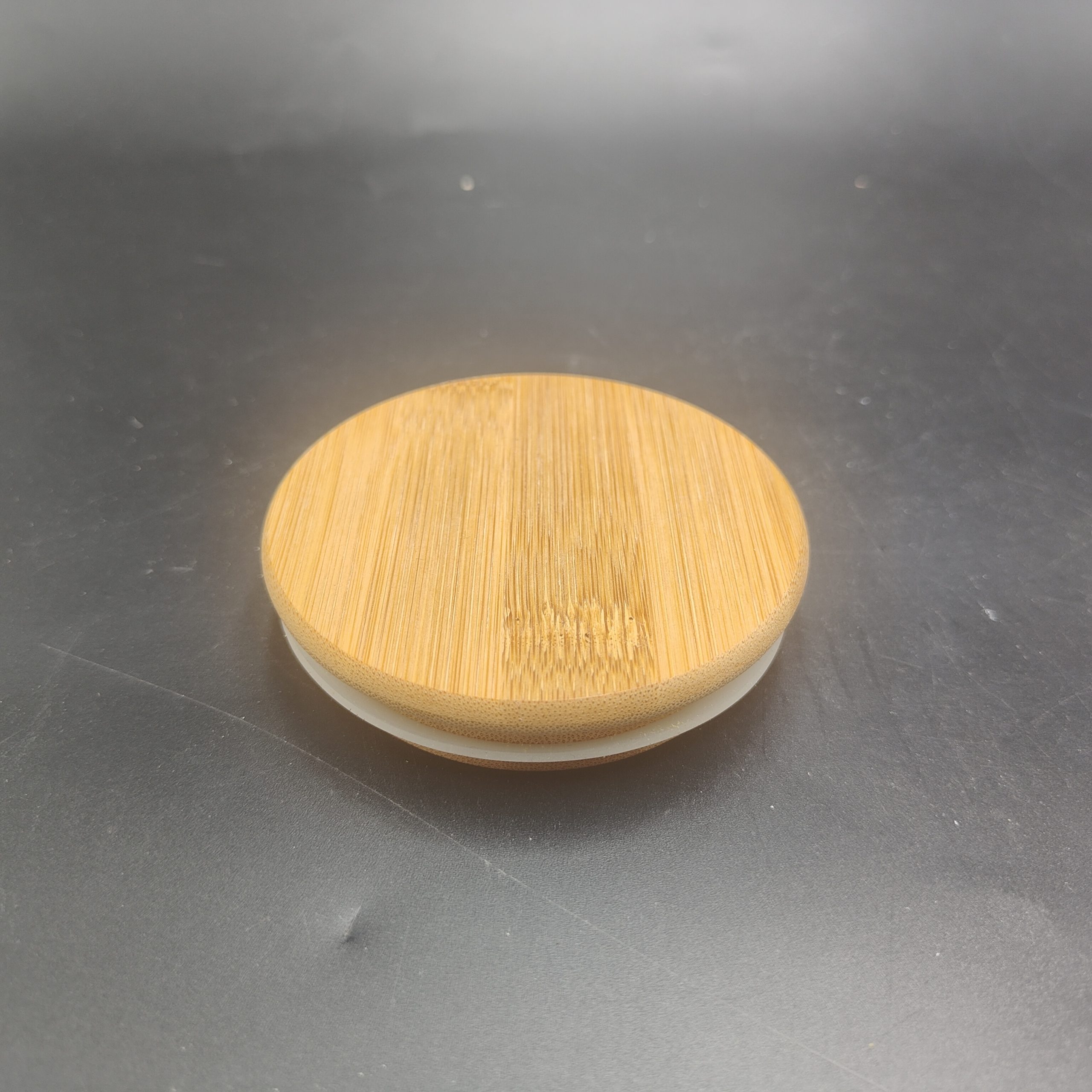 Round-edged Natural Wood Lid for Glass Candle Cups