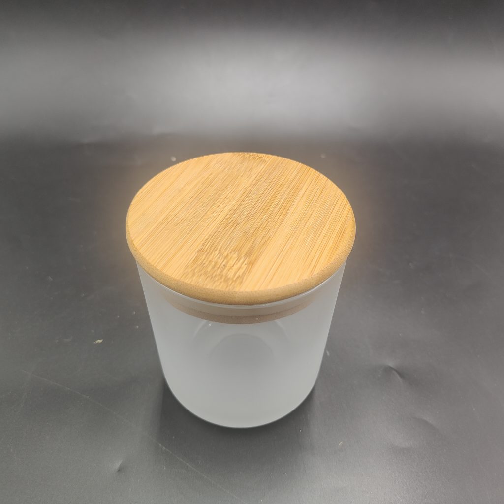 Round-edged Natural Wood Lid for Glass Candle Cups