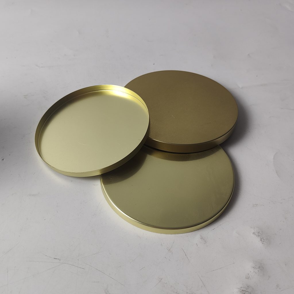 Unique Gold Metal Lid for Candle Jar
