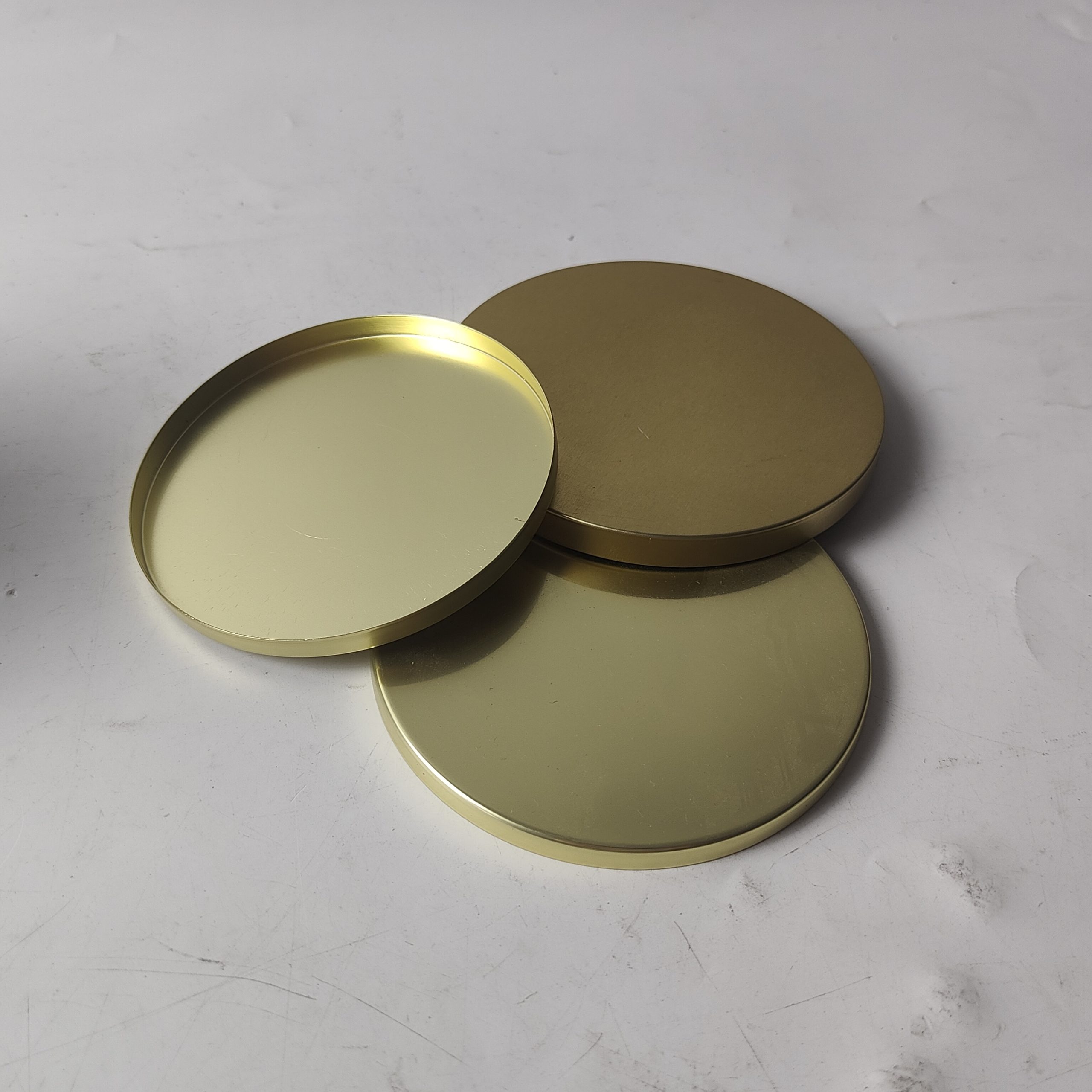 Unique Gold Metal Lid for Candle Jar