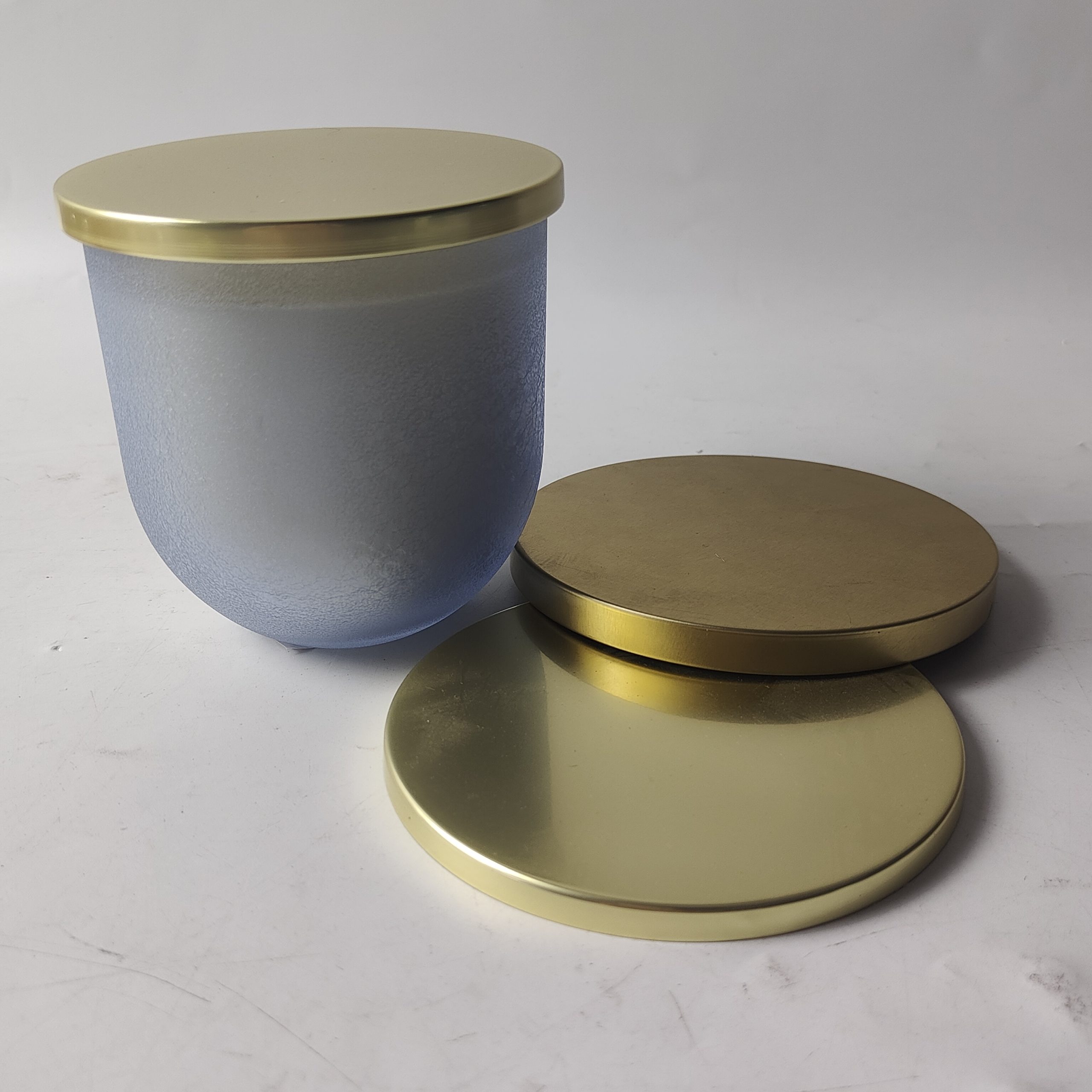 Unique Gold Metal Lid for Candle Jar