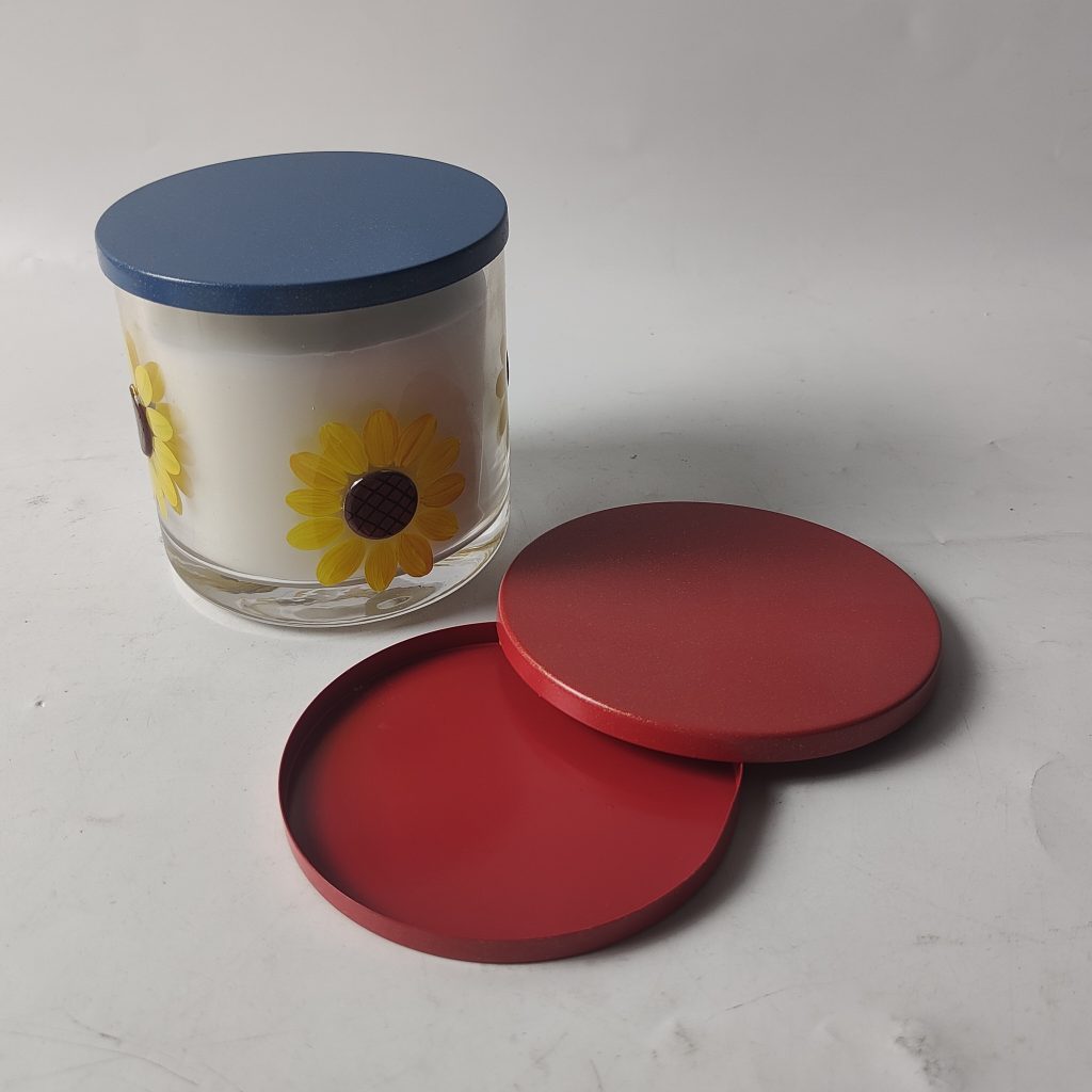 Customized Colorful Metal Lid for Candle Cup