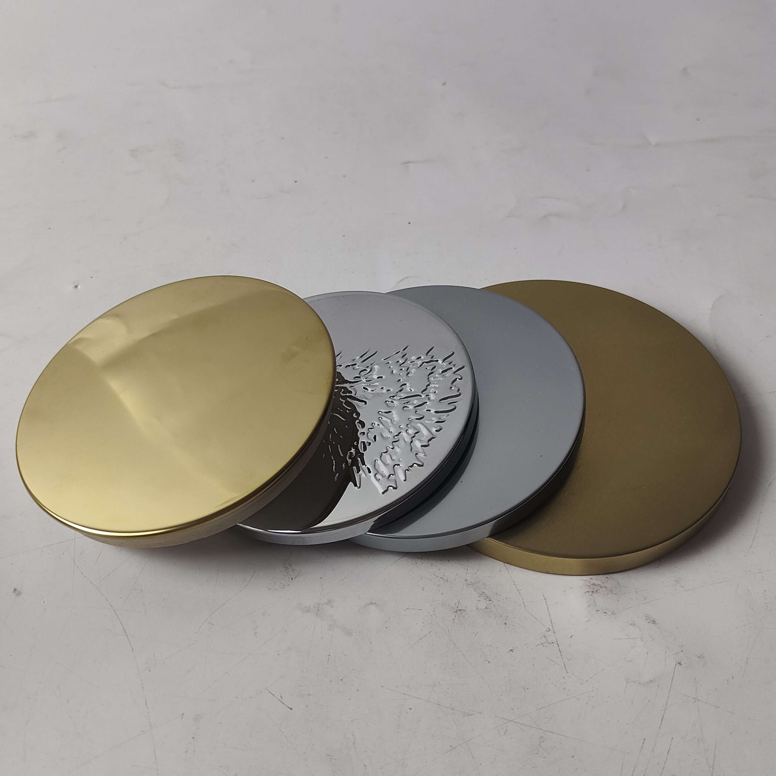 Unique Gold Metal Lid for Candle Jar