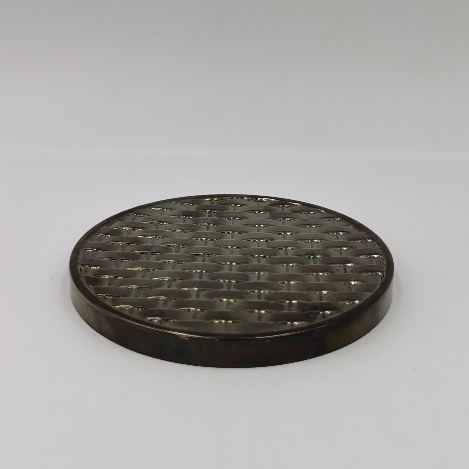 Customizable black metal lids with various patterns, candle cup metal lids